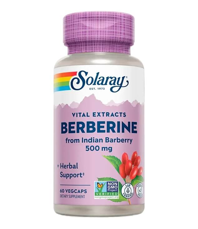 SOLARAY | BERBERINE 500 MG HERBAL SUPPORT VEGCAPS